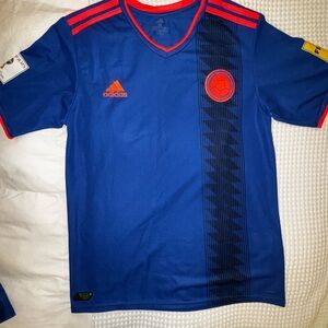 Adidas men’s Blue and Red Soccer Jersey